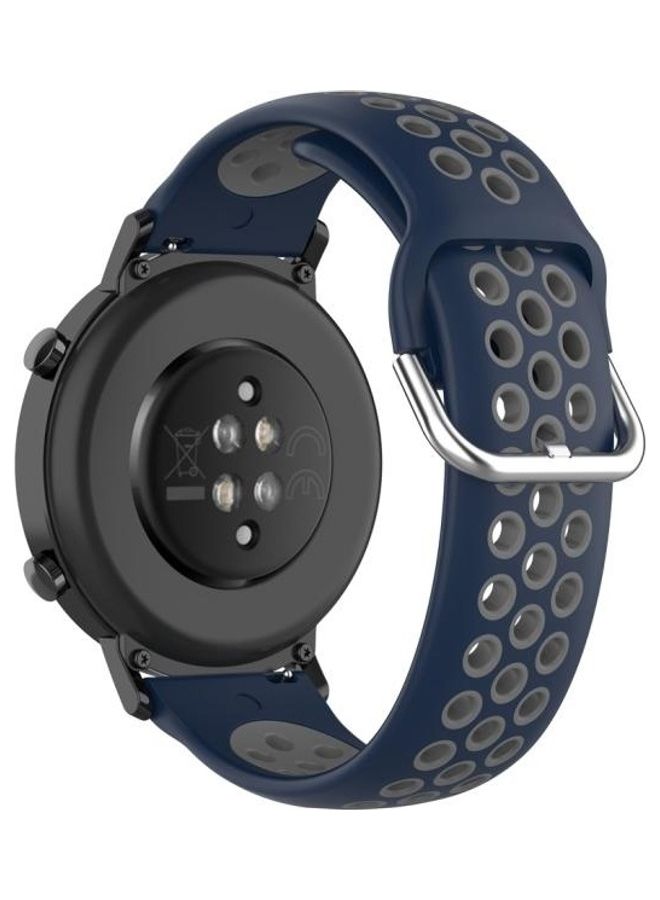 BGM Replacement Strap for Huawei Watch GT2 42mm Blue/Grey - Image 2