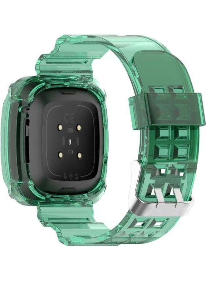 BGM Replacement Strap Band for Fitbit Versa 3/Sense Smartwatch Green - Image 2