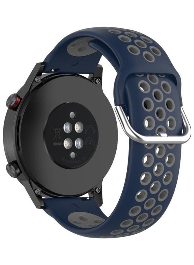 BGM Replacement Strap for Huawei Honor Magic Watch 2 46/22mm Blue/Grey - Image 2