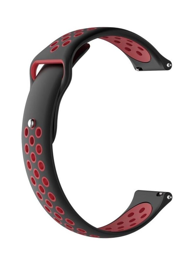 BGM Sport Wrist Strap For Huawei Watch Series 1 Black/Red - Image 2