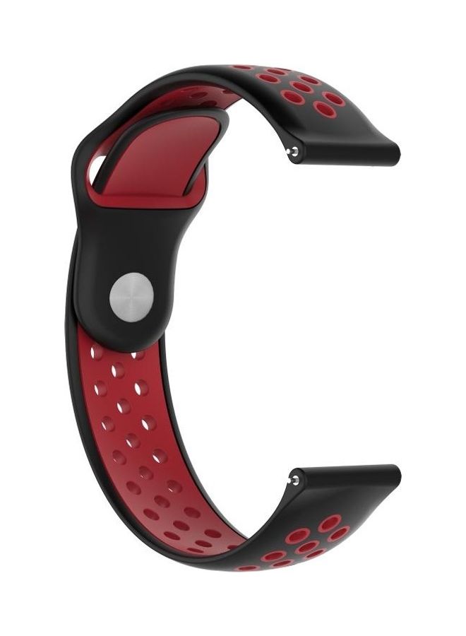 BGM Sport Wrist Strap For Huawei Watch Series 1 Black/Red - Image 3