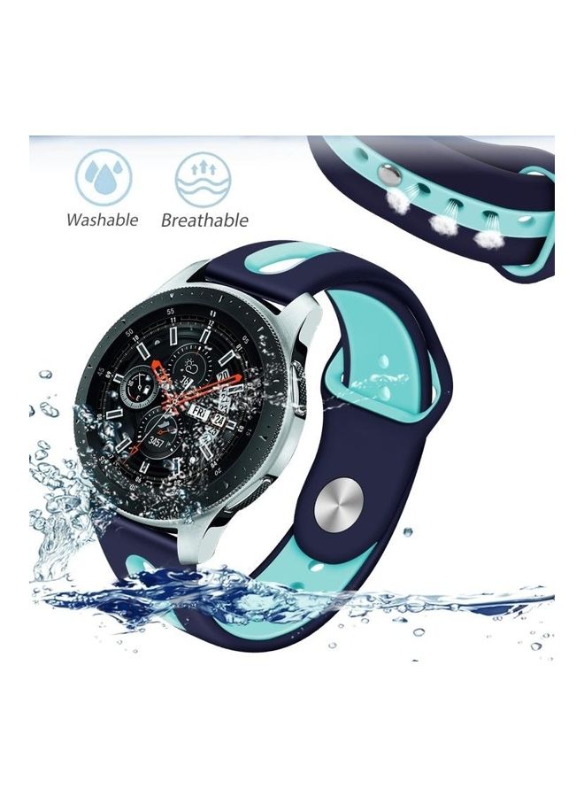 BGM Replacement Strap for Samsung Galaxy Watch 46mm Blue/Green - Image 3