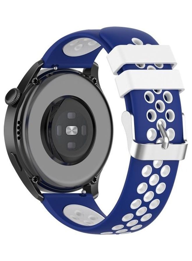 BGM Replacement Strap for Huawei Watch 3 / 3 Pro 22mm Blue/White - Image 5