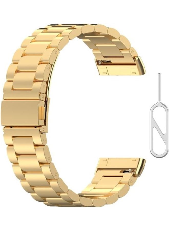 بي جي إم سوار من الستانلس ستيل لساعة فيتبيت فيرسا 3/فيت بيت سينس ذهبي - Image 1