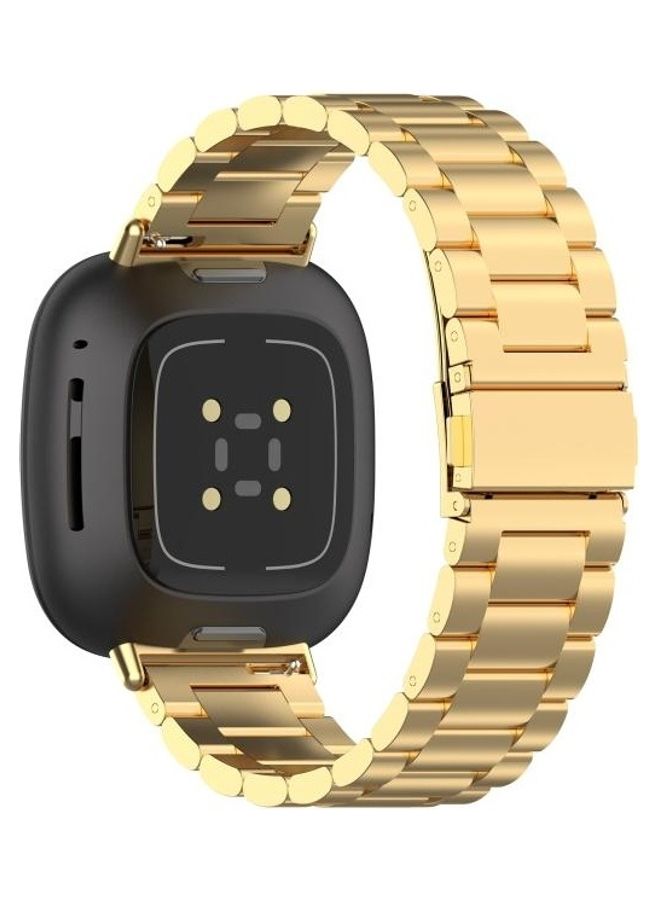 بي جي إم سوار من الستانلس ستيل لساعة فيتبيت فيرسا 3/فيت بيت سينس ذهبي - Image 3