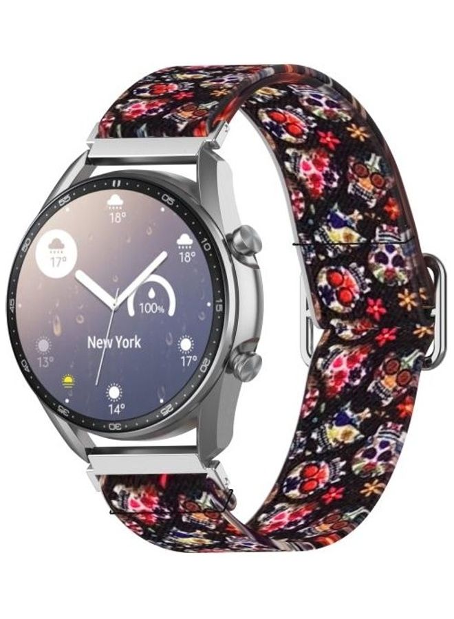 BGM Adjustable Elastic Printed Replacement Watchband For Samsung Galaxy Watch3 20-41mm Multicolour - Image 3