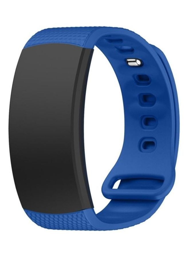 BGM Silicone Replacement Strap For Samsung Gear Fit2 Pro Blue - Image 2