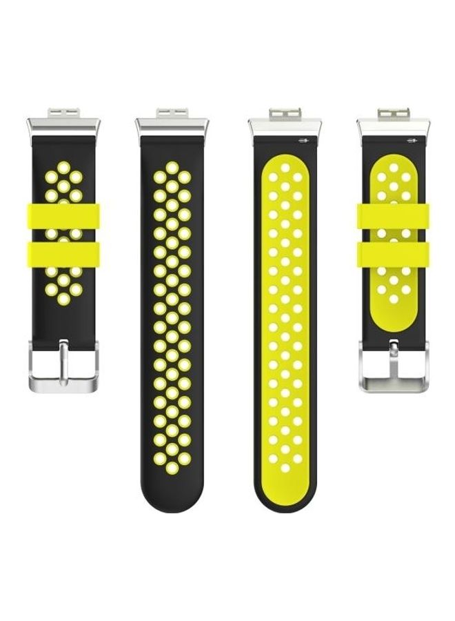 BGM Replacement Watchband For Huawei Watch Fit Black/Yellow - Image 3