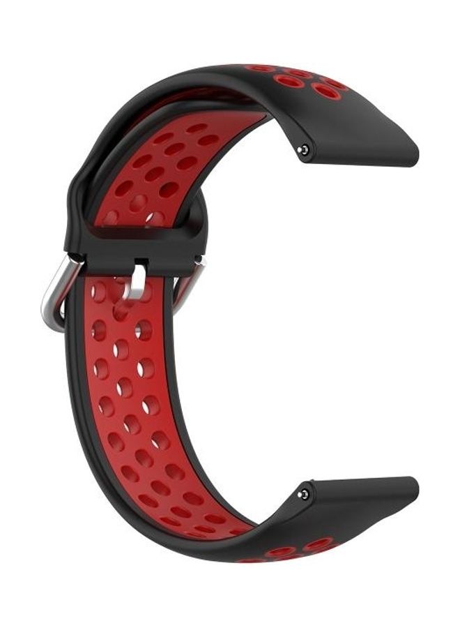 BGM Replacement Strap for Samsung Galaxy Watch 4 40mm Black/Red - Image 2