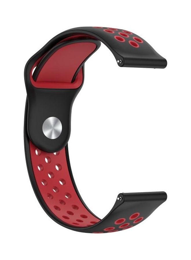 BGM Replacement Strap for Huawei Watch 3/3 Pro 22mm Black/Red - Image 2