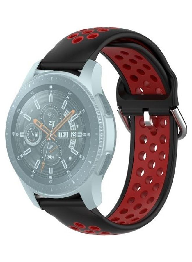 BGM Replacement Strap for Huawei Watch GT2 / Honor Magic Watch 2 46mm Black/Red - Image 1