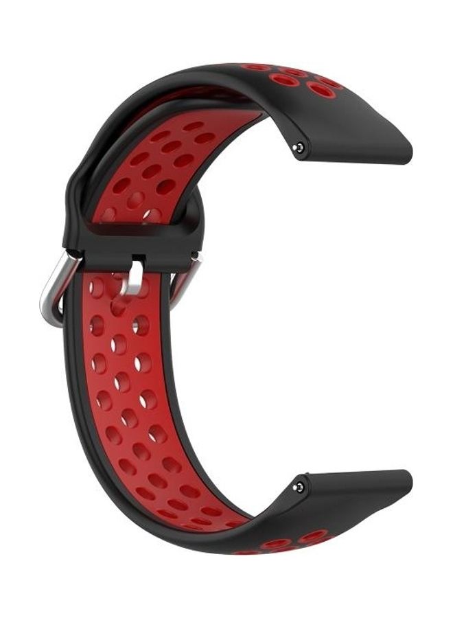 BGM Replacement Strap for Huawei Watch GT2 / Honor Magic Watch 2 46mm Black/Red - Image 3