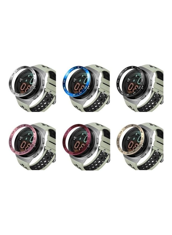 BGM Stainless Steel Bezel Ring For Huawei GT 2e Smart Watch Black Ring White Lettering  - Image 4