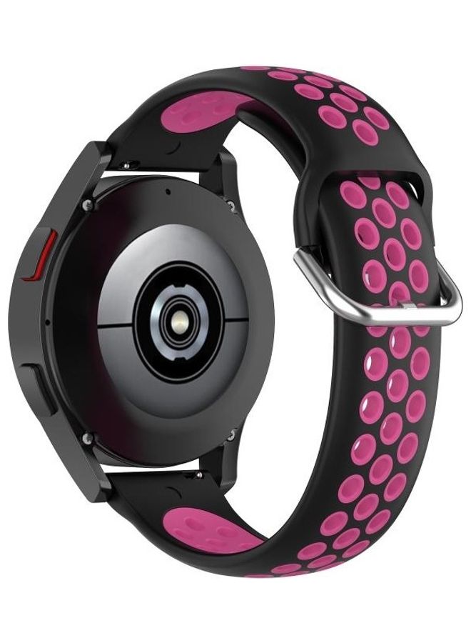 BGM Replacement Strap for Samsung Galaxy Watch4 Classic 46mm Black/Rose - Image 3