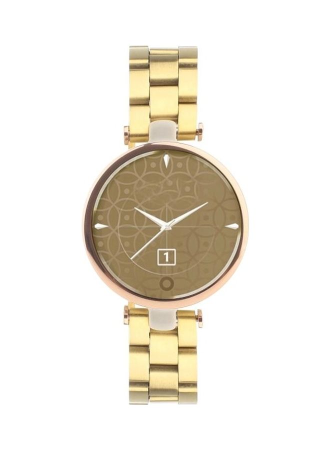 BGM Stainless Steel Waist Strap Watch Band Gold - Image 2