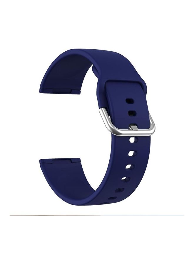 BGM Silicone Replacement Strap Watchband For Fitbit Versa 3 Dark Blue - Image 1