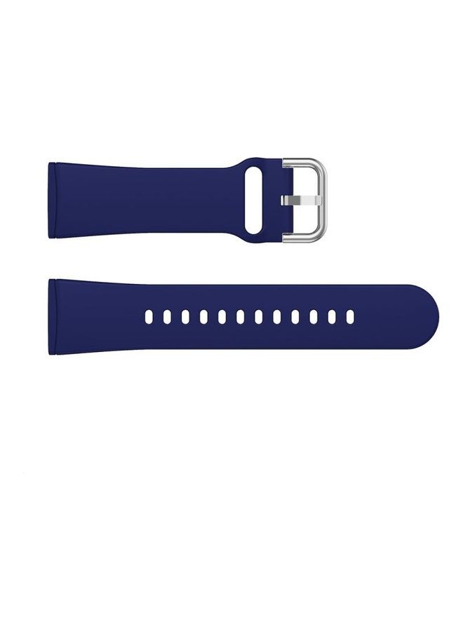 BGM Silicone Replacement Strap Watchband For Fitbit Versa 3 Dark Blue - Image 2