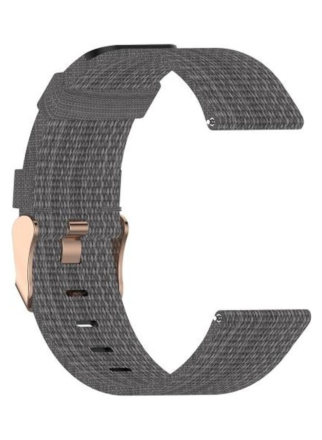 BGM Nylon Strap Watchband For Garmin Vivoactive 3 Dark Gray - Image 1