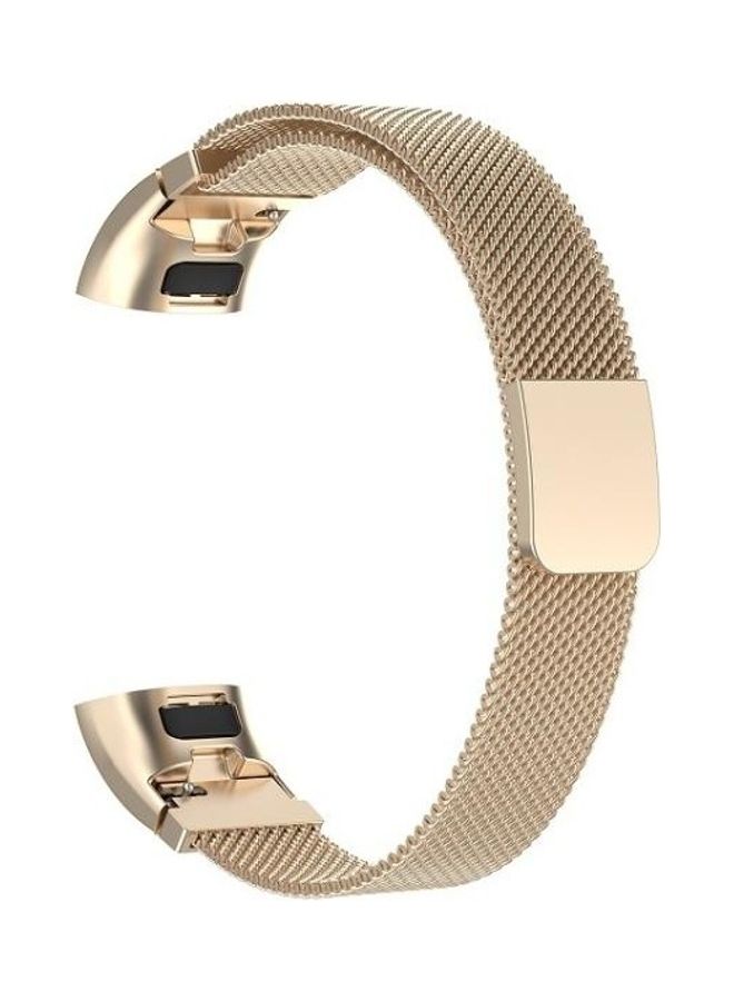 BGM - Milanese Replacement Strap Watchband For Huawei Band 3/4 Pro Champagne Gold - Image 1