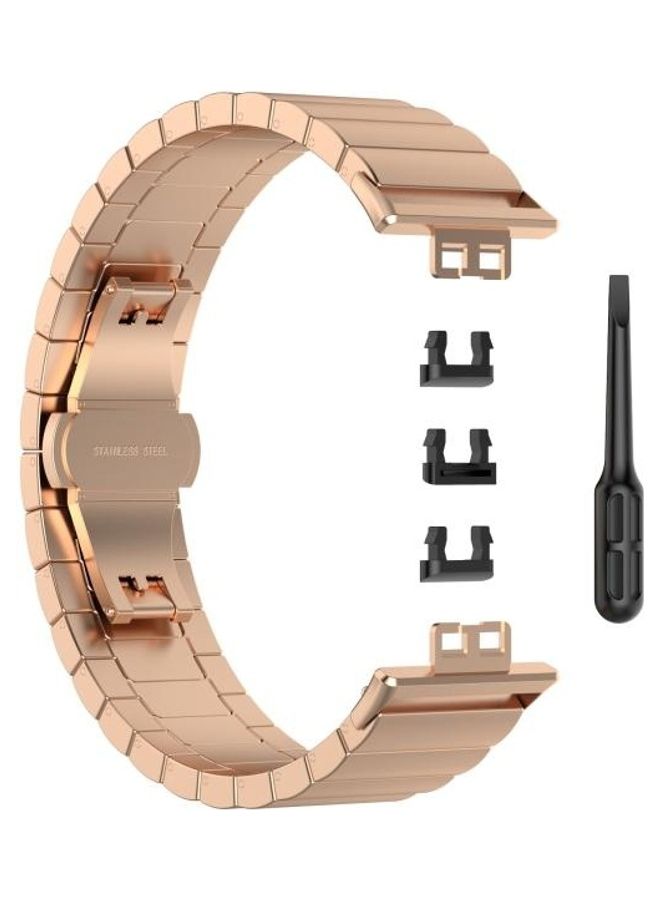 BGM Stainless Steel Replacement Strap For Huawei Watch Fit Rose Gold - Image 1