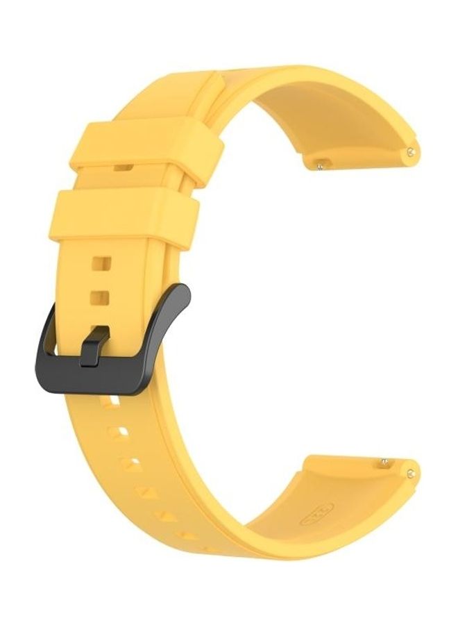 BGM Silicone Replacement Strap For Huawei Watch GT2 Pro Yellow - Image 1