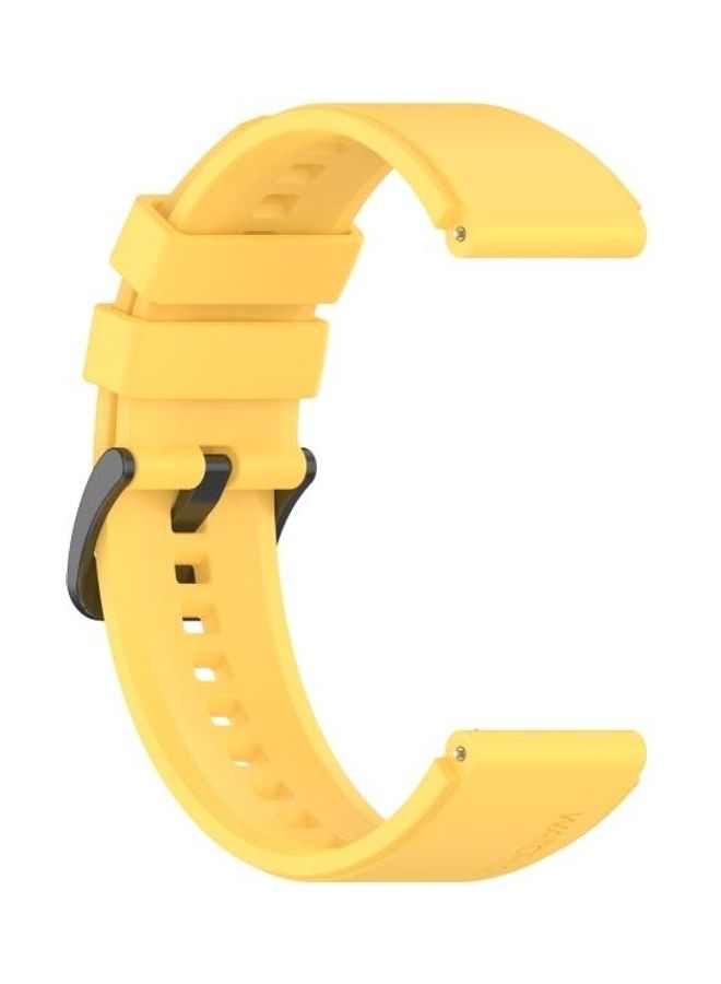 BGM Silicone Replacement Strap For Huawei Watch GT2 Pro Yellow - Image 3
