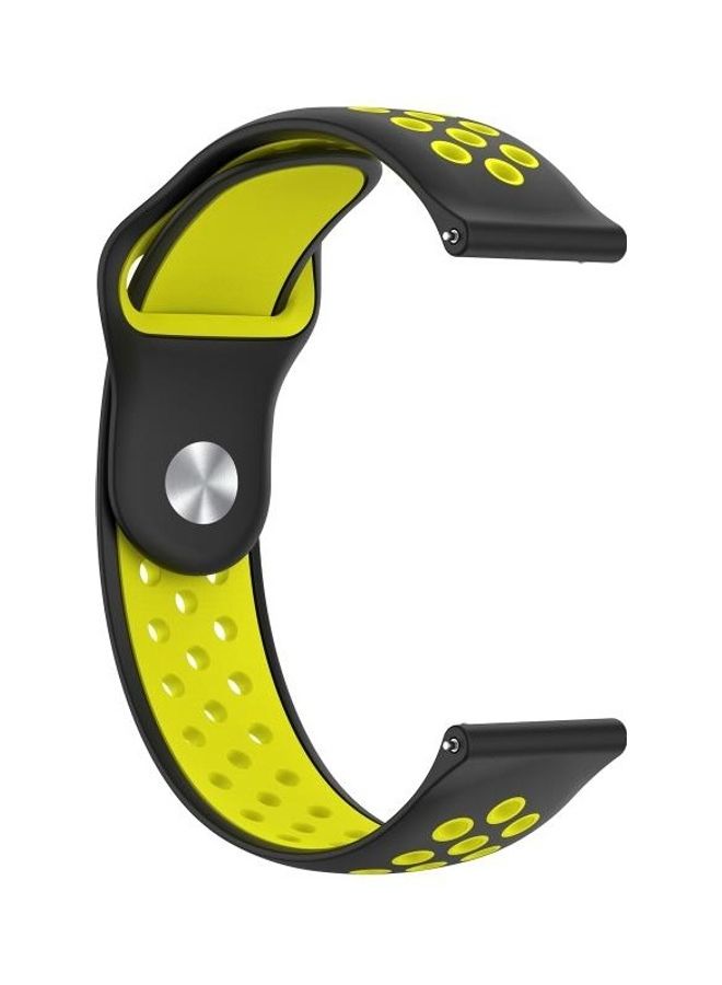 BGM Replacement Strap for Huawei Watch 3 / 3 Pro 22mm Black/Yellow - Image 3