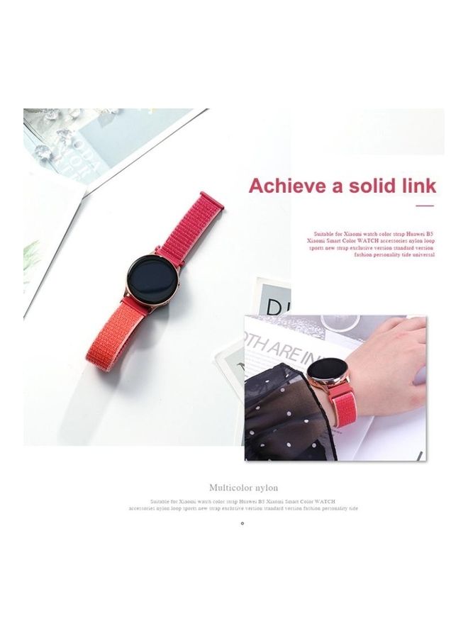 BGM Simple Nylon Braided Watch Strap For Samsung Galaxy Watch 42mm Dark Black - Image 5