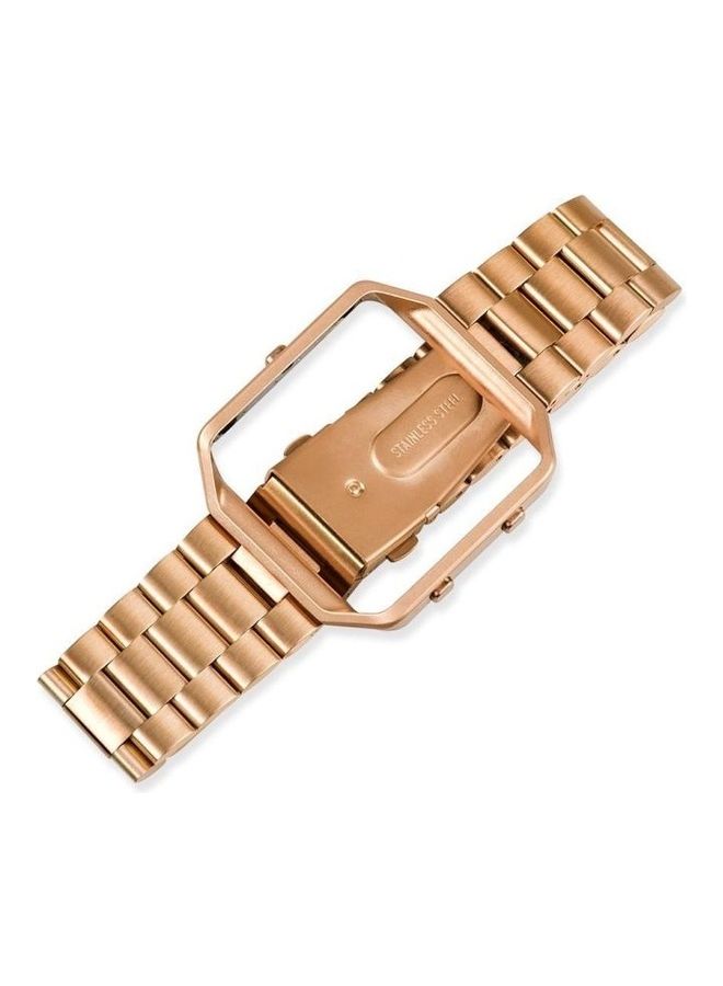 BGM Suitable For Fitbit Blaze Smart Sports Watch Stainless Steel Metal Strap Rose gold - Image 3