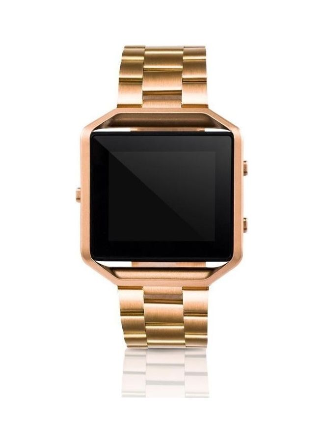 BGM Suitable For Fitbit Blaze Smart Sports Watch Stainless Steel Metal Strap Rose gold - Image 4