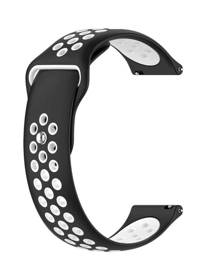 BGM Replacement Strap for Huawei Watch 3/ Pro 22mm Black/White - Image 1