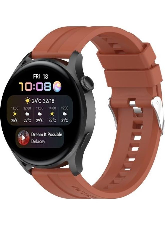 BGM Replacement Strap for Huawei Watch 3 / 3 Pro Cabernet Orange - Image 3