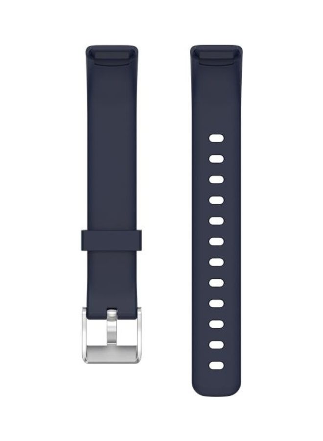 BGM Silicone Replacement Strap Watchband For Fitbit Luxe Size: L Dark Blue - Image 2
