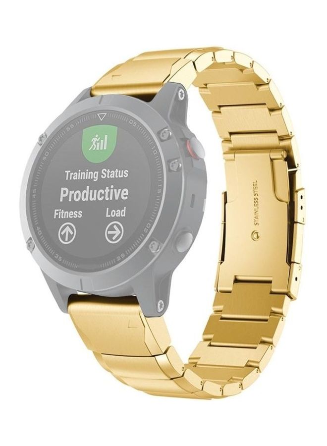 BGM Stainless Steel Waist Strap Watch Band Gold - Image 1