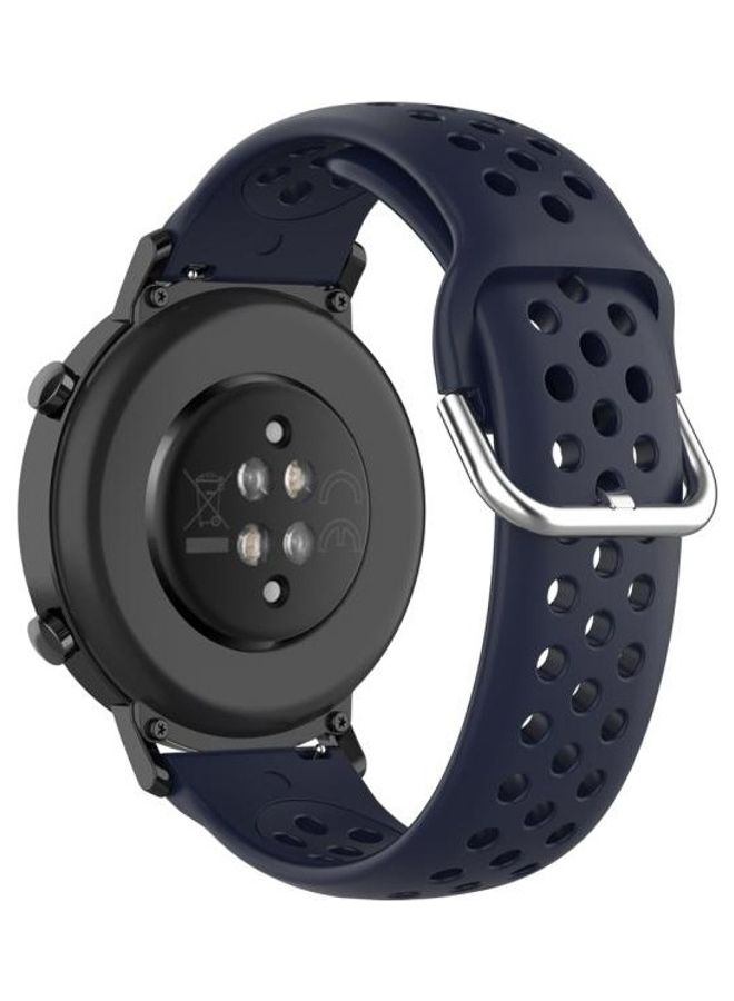 BGM Sport Wrist Strap Watchband For Huawei Watch GT2 42mm,  20mm Clasp Dark Blue - Image 2