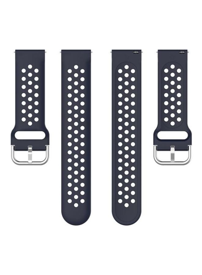 BGM Sport Wrist Strap Watchband For Huawei Watch GT2 42mm,  20mm Clasp Dark Blue - Image 3