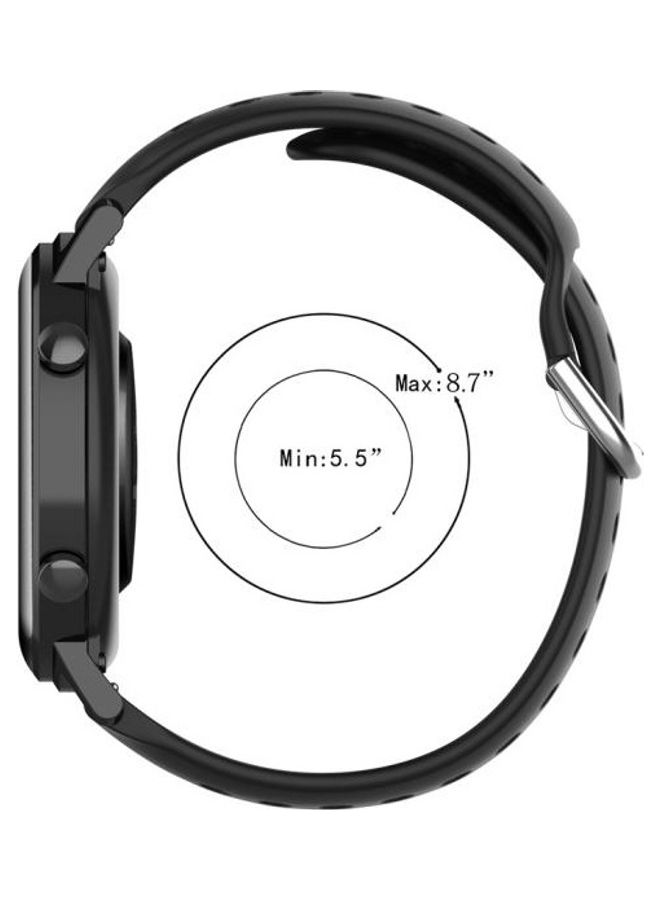 BGM Sport Wrist Strap Watchband For Huawei Watch GT2 42mm,  20mm Clasp Dark Blue - Image 5