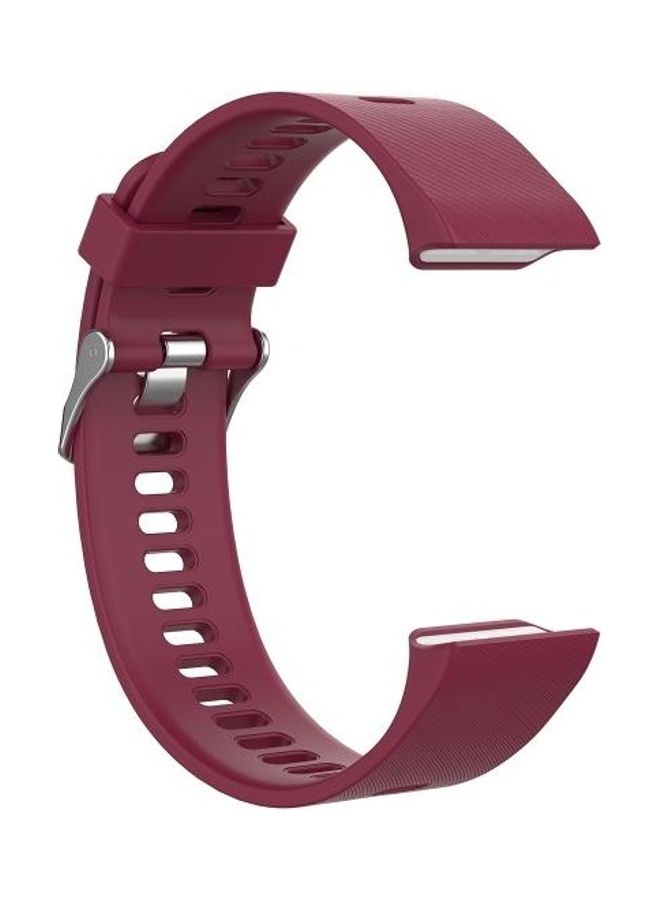 BGM Silicone Wrist Strap For Garmin Fore Athlete 35J Wine Red - Image 2