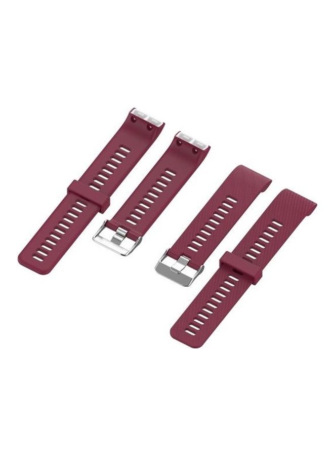 BGM Silicone Wrist Strap For Garmin Fore Athlete 35J Wine Red - Image 3