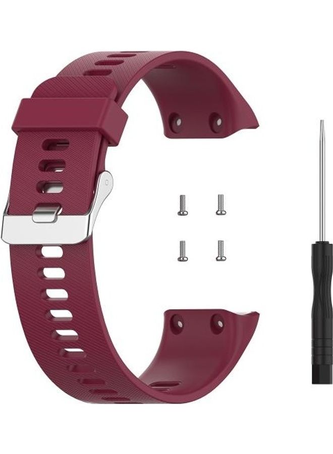 BGM Silicone Wrist Strap For Garmin Fore Athlete 35J Wine Red - Image 4