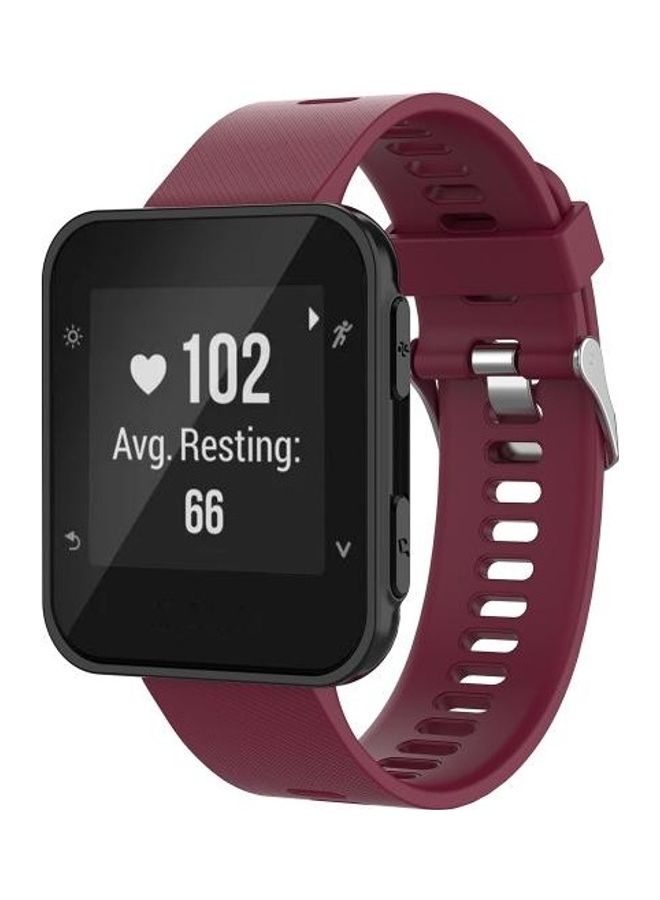 BGM Silicone Wrist Strap For Garmin Fore Athlete 35J Wine Red - Image 5