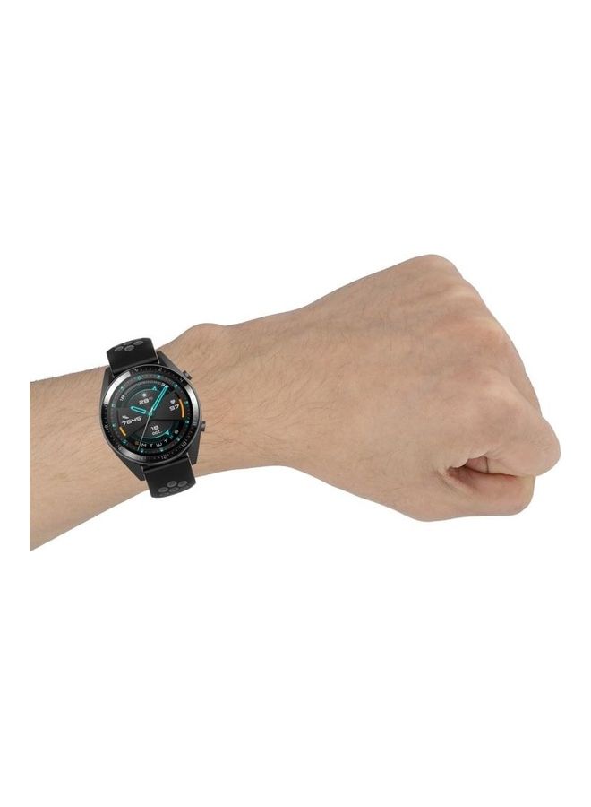 BGM Two Color Sport Wrist Strap Watchband For Huawei Watch GT Red/Black - Image 4