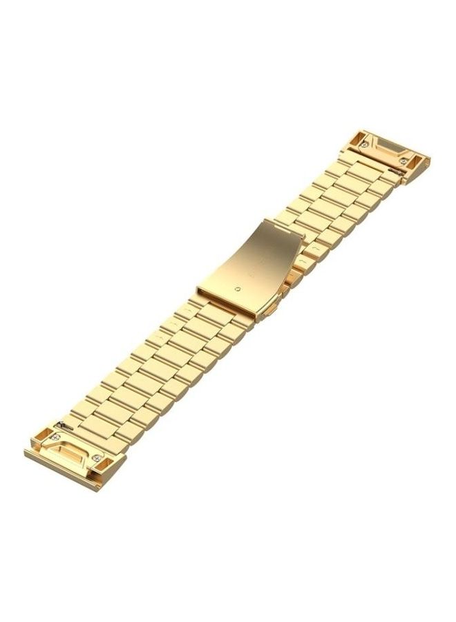 BGM Stainless Steel Replacement Wrist Strap Watch Band Gold - Image 3