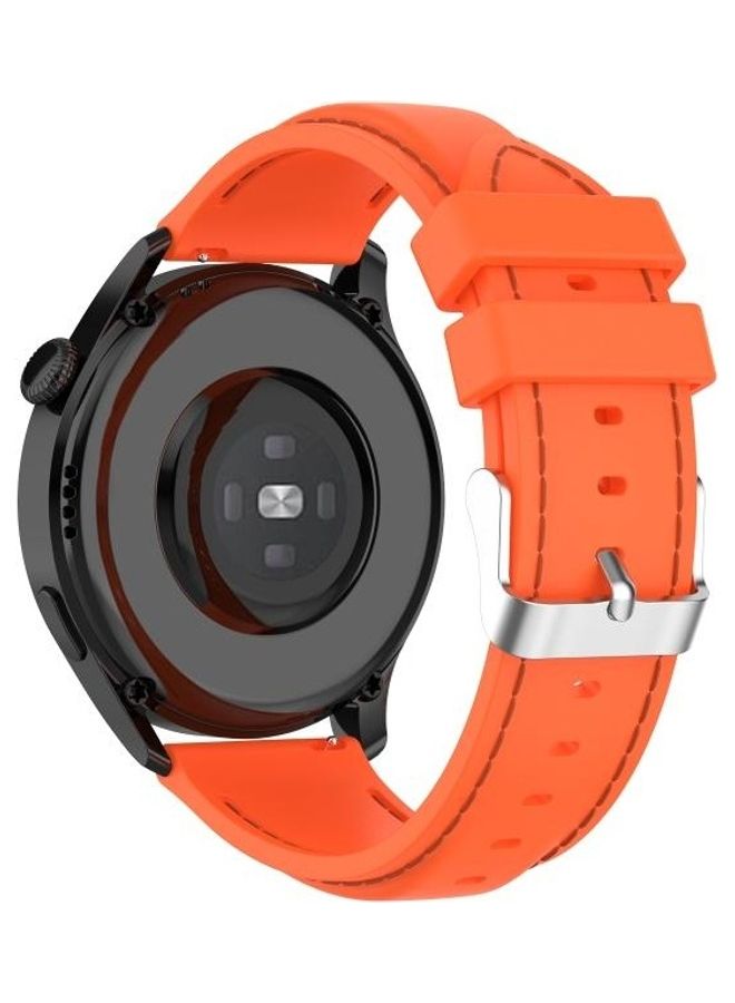 BGM Silicone Replacement Strap For Huawei Watch 3/3 Pro Orange - Image 5
