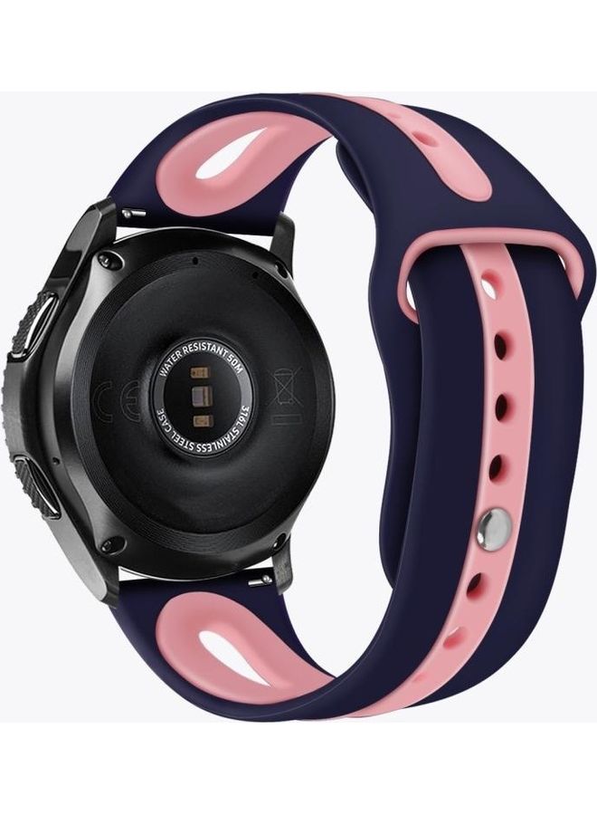 BGM Replacement Strap for Samsung Galaxy Watch 46mm Blue/Pink - Image 1