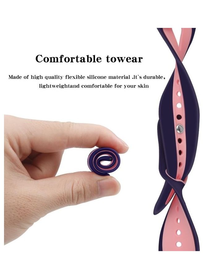 BGM Replacement Strap for Samsung Galaxy Watch 46mm Blue/Pink - Image 4