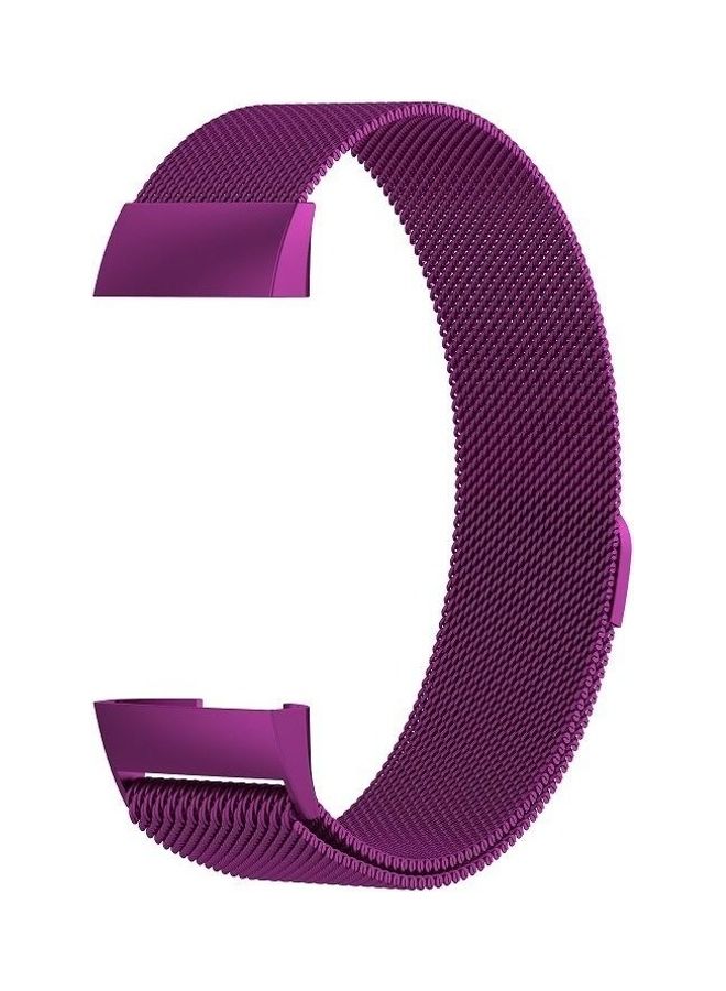 BGM Stainless Steel Magnet W/rist Strap Watch Band Purple - Image 2