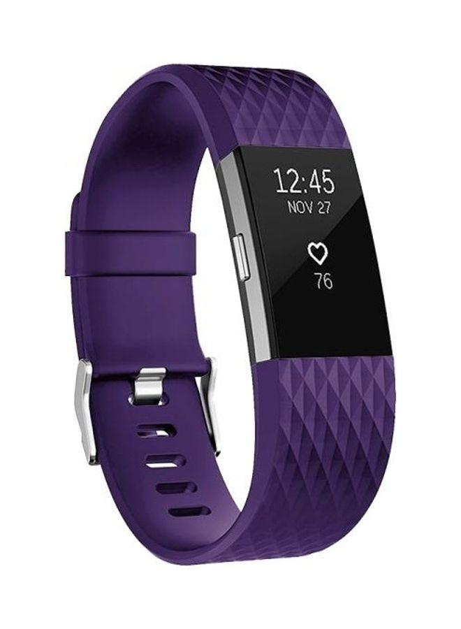 BGM Diamond Pattern Adjustable Sport Wrist Strap Purple
