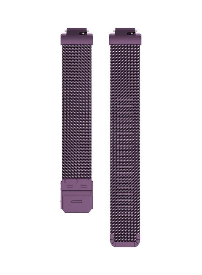 BGM Stainless Steel Metal Mesh Wrist Strap Watch Band Purple - Image 2