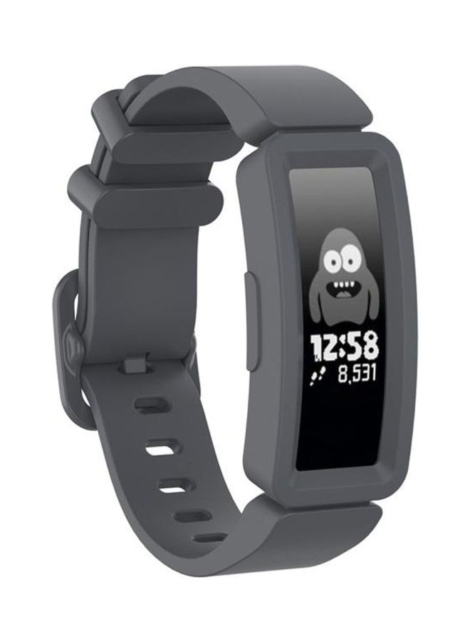 BGM Silicone Smart Watch Replacement Strap Wristband For Fitbit Ace 2 Grey - Image 1